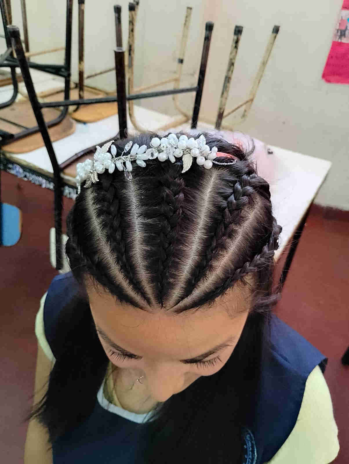 peinado con trenzas
